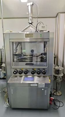 Çin GZP55 High Speed Rotary Tablet Press Machine with 100kN Main Pressure 20kN Pre-Pressure and 396000PCS/H Production Capacity Tedarikçi