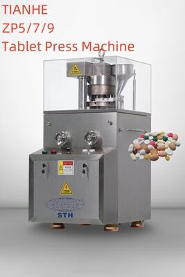 Çin TIANHE 5/7/9 Round  Shape Cleaning Effervescent Lab Tablet Press Machine Tedarikçi