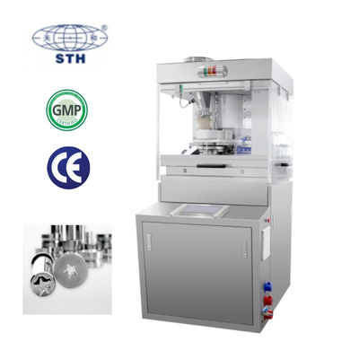 Farmasötik endüstrisi için 100kN basınç ve 192000 PCS/H kapasiteli 32 istasyonlu yüksek hızlı rotary tablet basıncı Tedarikçi