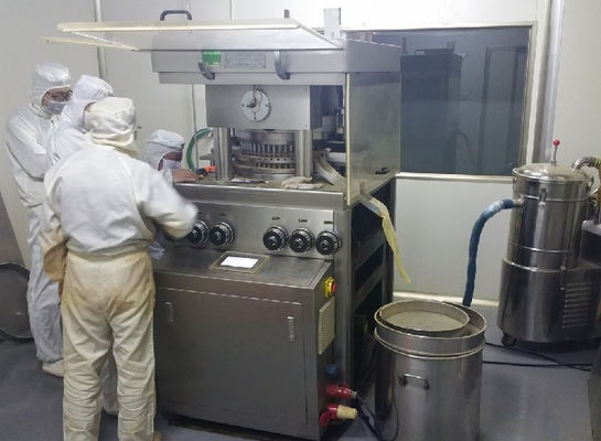 GZP55 Yüksek Hızlı Rotary Tablet Baskı Makinesi 100kN Ana Basınç 20kN Ön Basınç ve 396000PCS/H Üretim Kapasitesi Tedarikçi