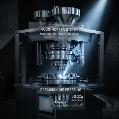 Speed Tablet Press Machine GZPK-65/71 High Output 462000 pcs/h Automatic Tablet Weight Control BB BBS Tooling Tedarikçi